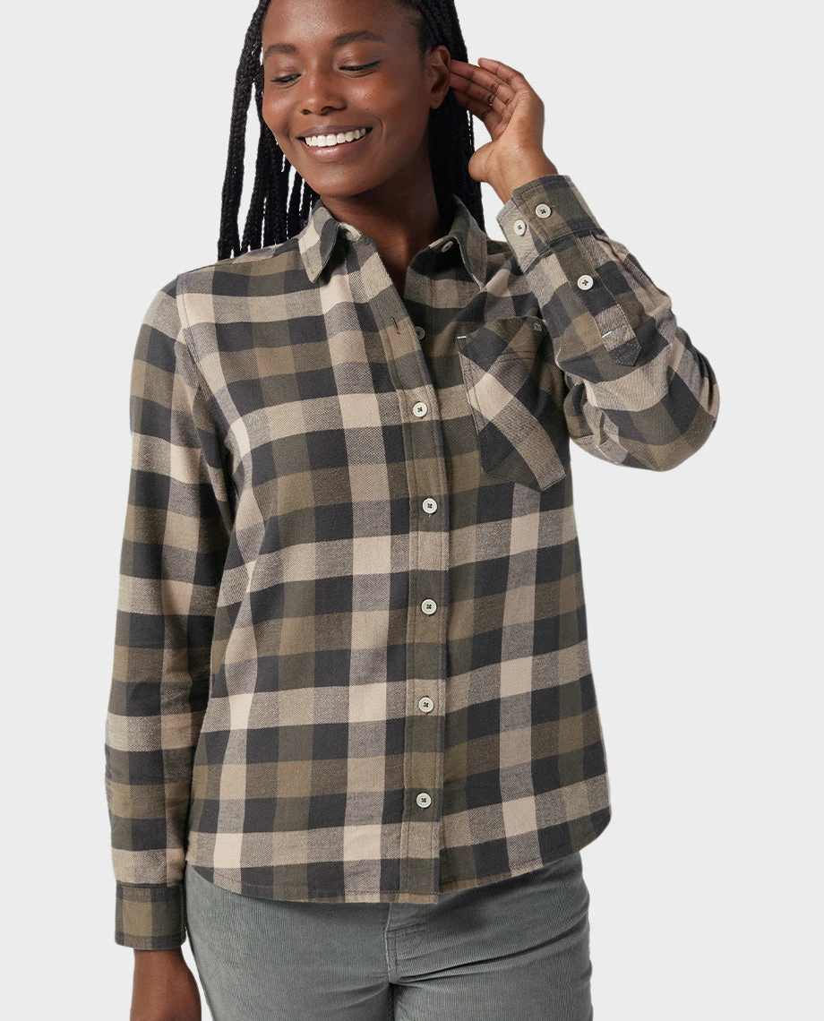 Women's Dovetail Lightweight Flannel Shirt STIO Women's Dovetail Lightweight Flannel Shirt -Stio Activewear 100064 284 2 ALT