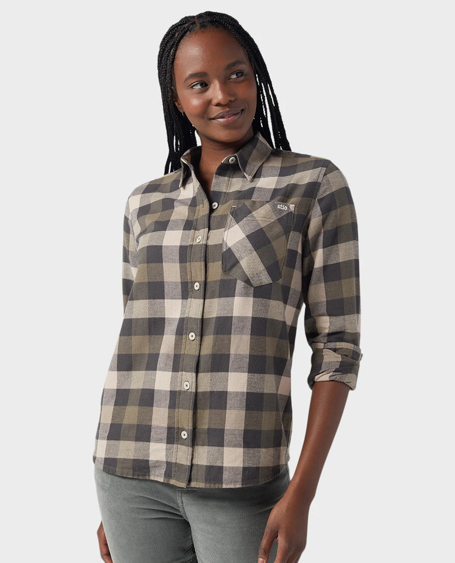 Women's Dovetail Lightweight Flannel Shirt STIO Women's Dovetail Lightweight Flannel Shirt -Stio Activewear 100064 284 6