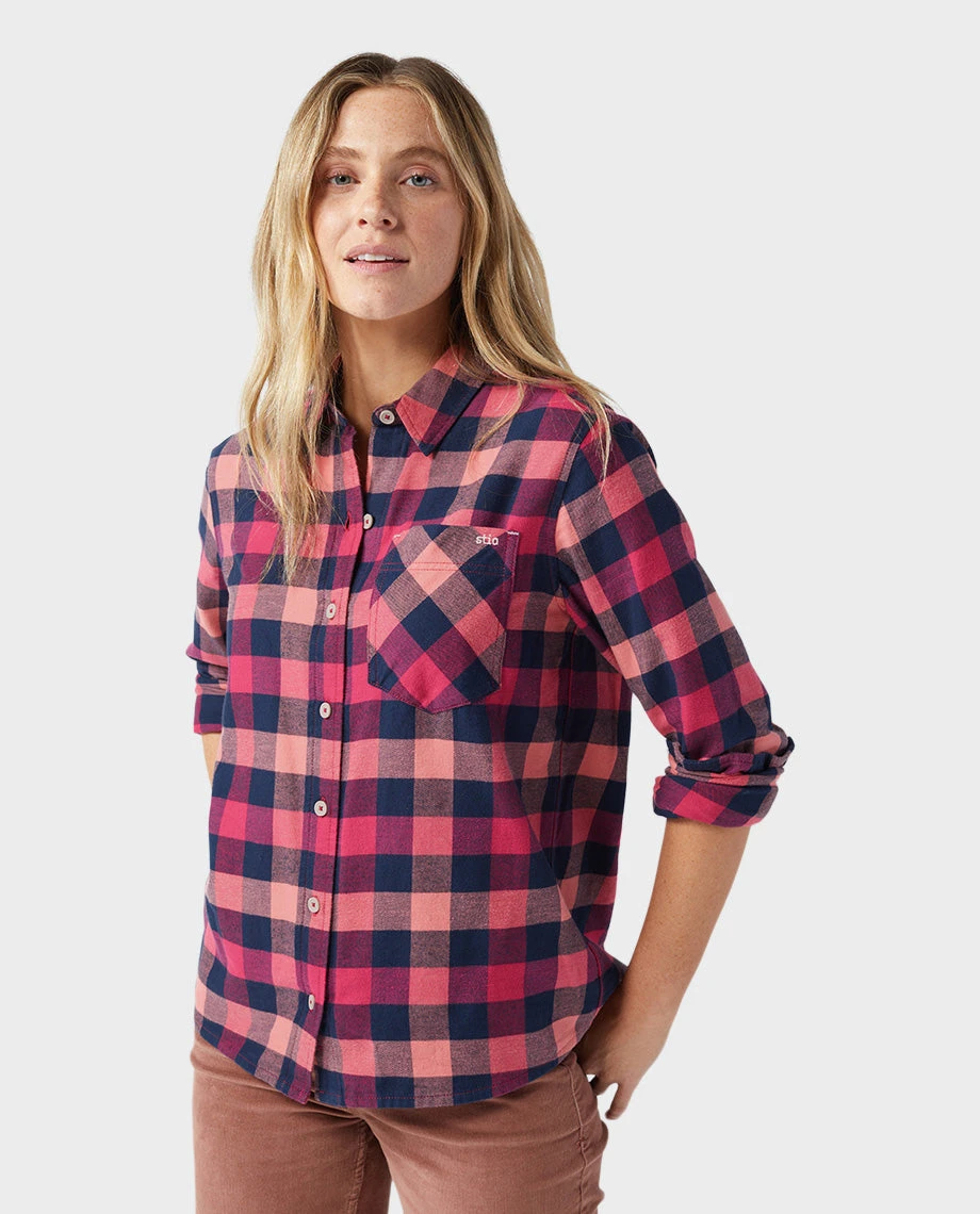 Women's Dovetail Lightweight Flannel Shirt STIO Women's Dovetail Lightweight Flannel Shirt -Stio Activewear 100064 540 1