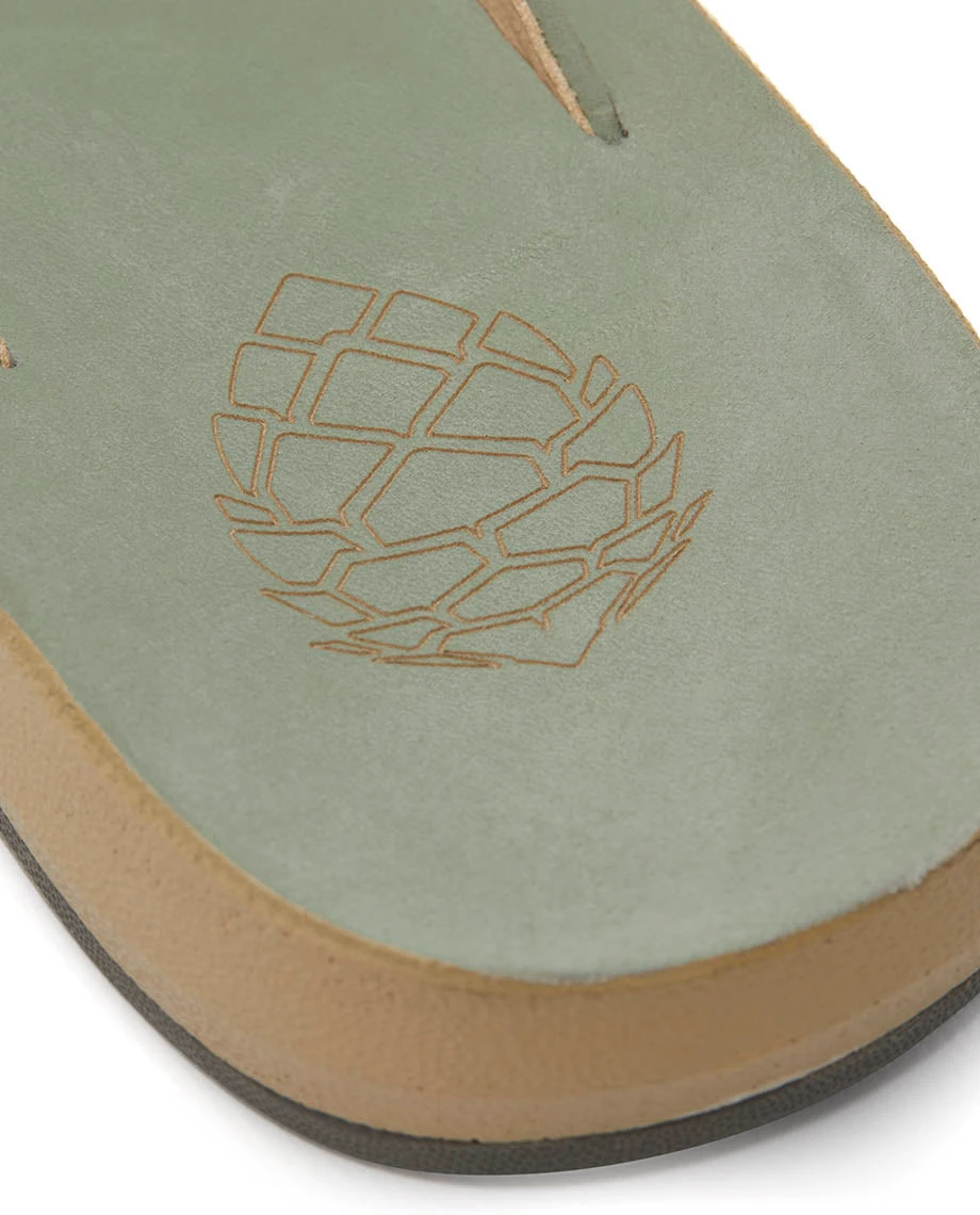 Women's Bircher Leather Flip STIO Women's Bircher Leather Flip -Stio Activewear 100263 772 Detail Heal Cone