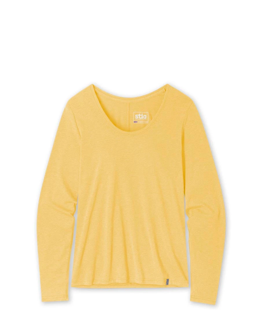 Women's Divide Scoop Neck Tee LS STIO Women's Divide Scoop Neck Tee LS -Stio Activewear 100283 361