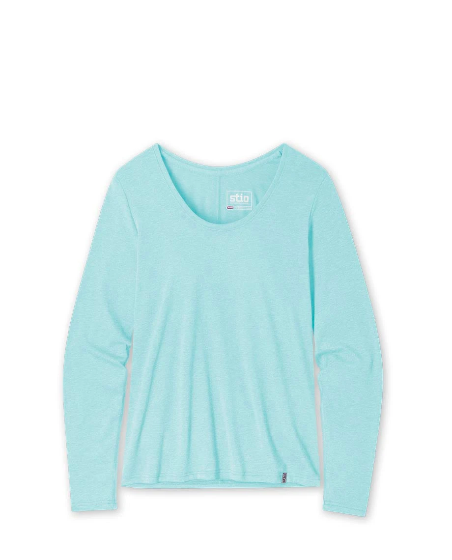 Women's Divide Scoop Neck Tee LS STIO Women's Divide Scoop Neck Tee LS -Stio Activewear 100283 460