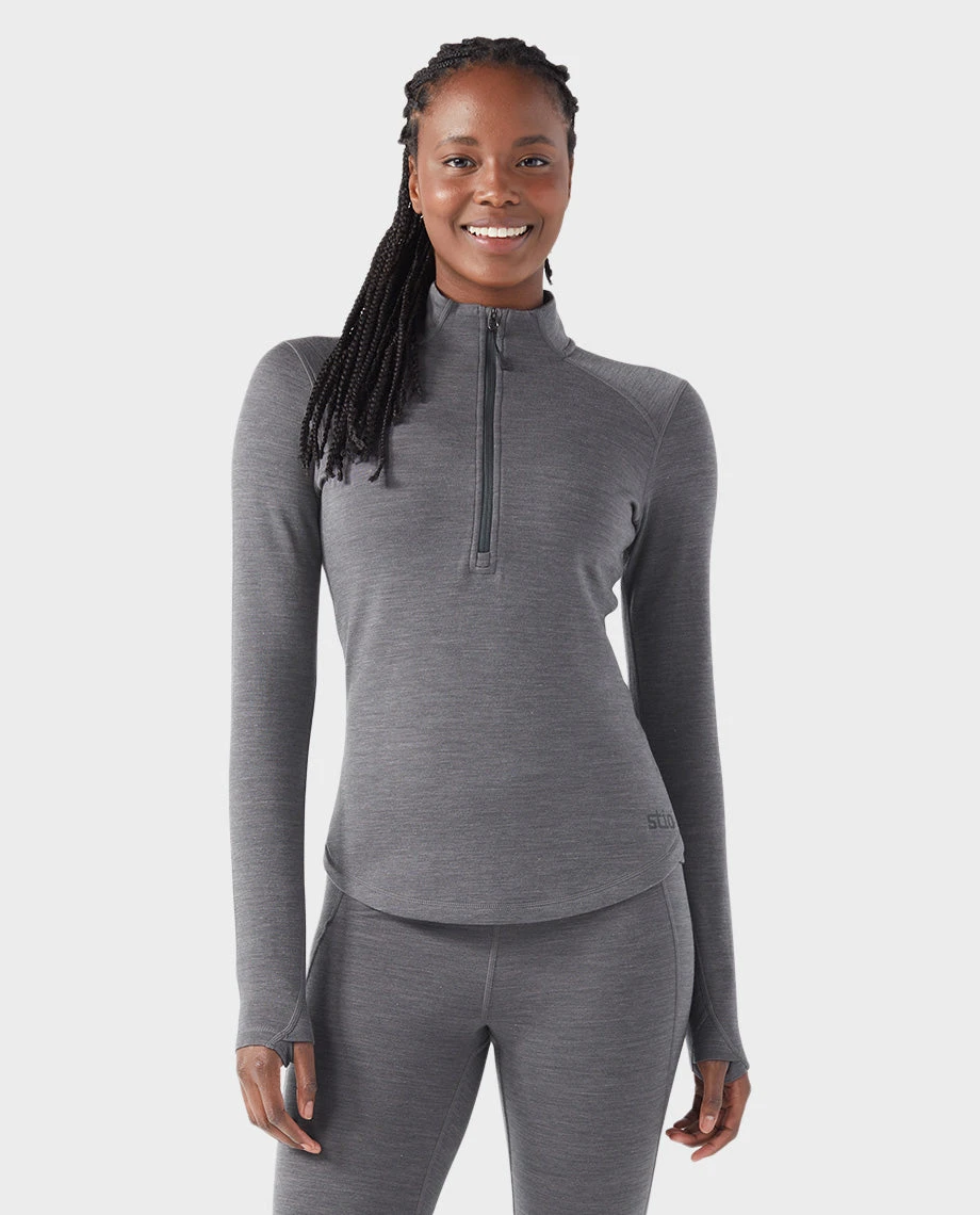 Women's Basis Midweight Merino Half Zip STIO Women's Basis Midweight Merino Half Zip -Stio Activewear 100285 111 4