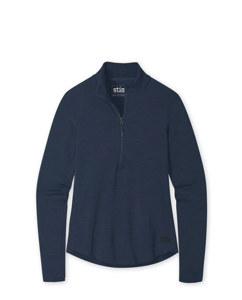 Women's Basis Midweight Merino Half Zip STIO Women's Basis Midweight Merino Half Zip -Stio Activewear 100285 410