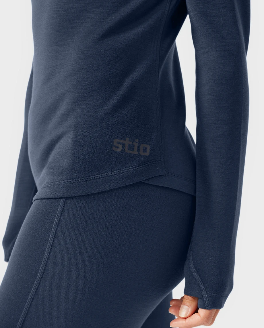 Women's Basis Midweight Merino Crew STIO Women's Basis Midweight Merino Crew -Stio Activewear 100286 410 5