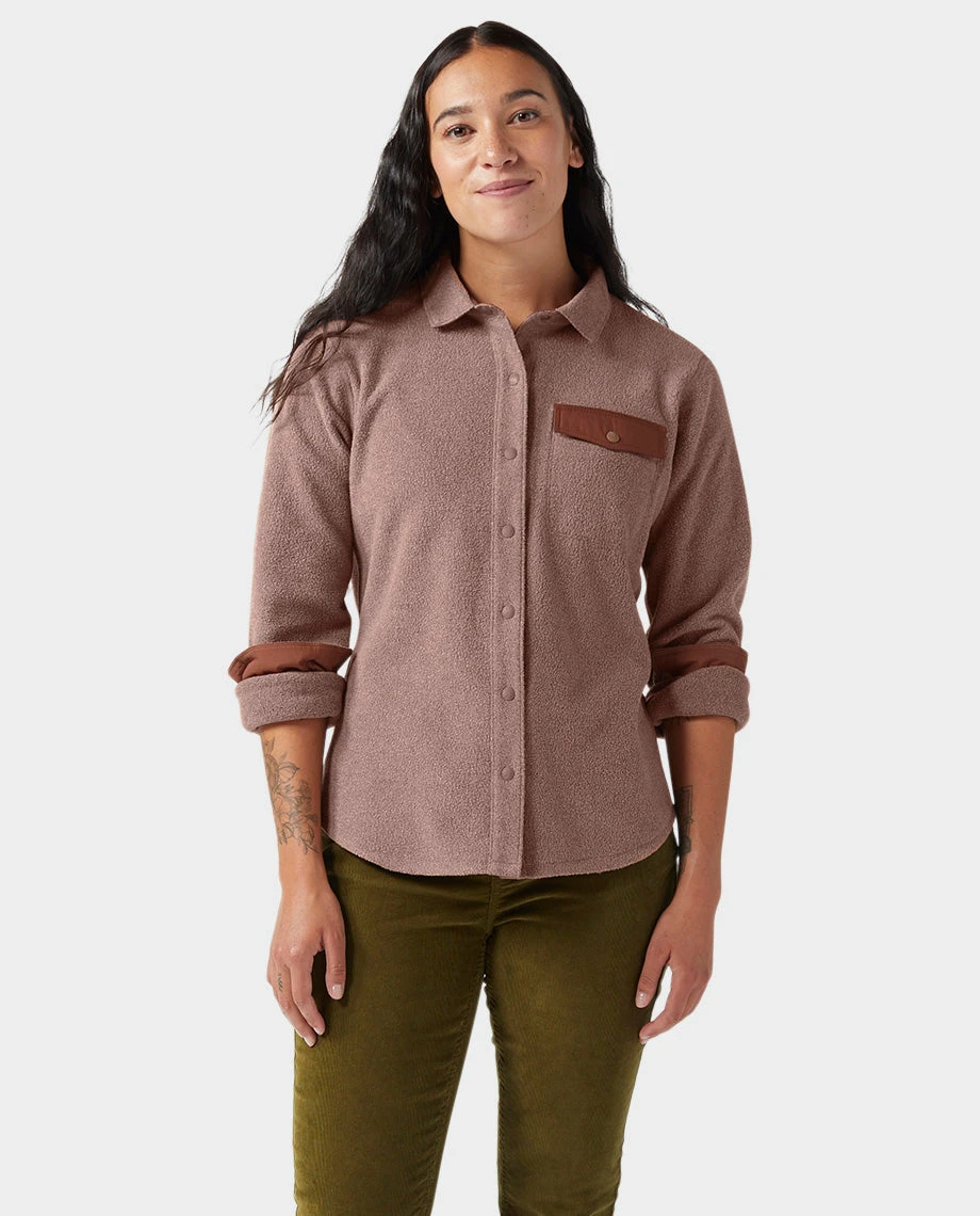 Women's Turpin Fleece Snap Shirt STIO Women's Turpin Fleece Snap Shirt -Stio Activewear 100288 280 5
