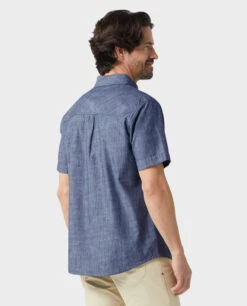 STIO Men's Curtis Camp Chambray Shirt SS -Stio Activewear 200281 453 4 Top