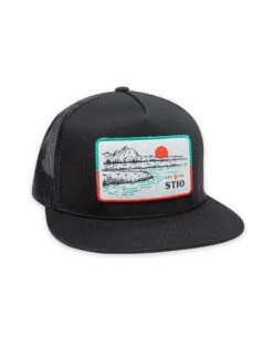STIO Drift Patch Trucker -Stio Activewear Drift Patch Trucker Hat Black Side New
