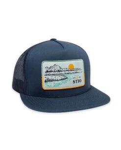 STIO Drift Patch Trucker -Stio Activewear Drift Patch Trucker Hat Navy Side New
