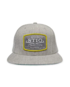 STIO Frontier Flat Brim Snap Back 4 STIO Frontier Flat Brim Snap Back -Stio Activewear Frontier Flat Brim Snap Back Patch Hat Heather Gray Front New