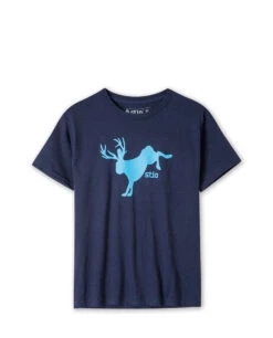 STIO Kids' Bucking Jackalope Tee -Stio Activewear Kids Bucking Jackalope Tee Navy
