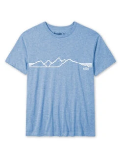 STIO Men's Teton Elevations Tee -Stio Activewear M Linear Teton Tee Blue Heather 010d7877 0fdf 4ad1 acf4 b5446217b077