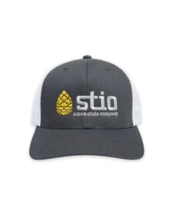Stio Classic Trucker -Stio Activewear Stio Classic Trucker Hat Charcoal White Front New