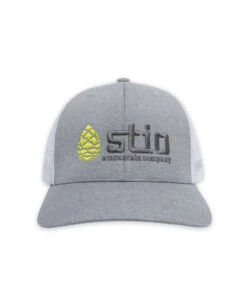 Stio Classic Trucker -Stio Activewear Stio Classic Trucker Hat Melange Silver White Front New
