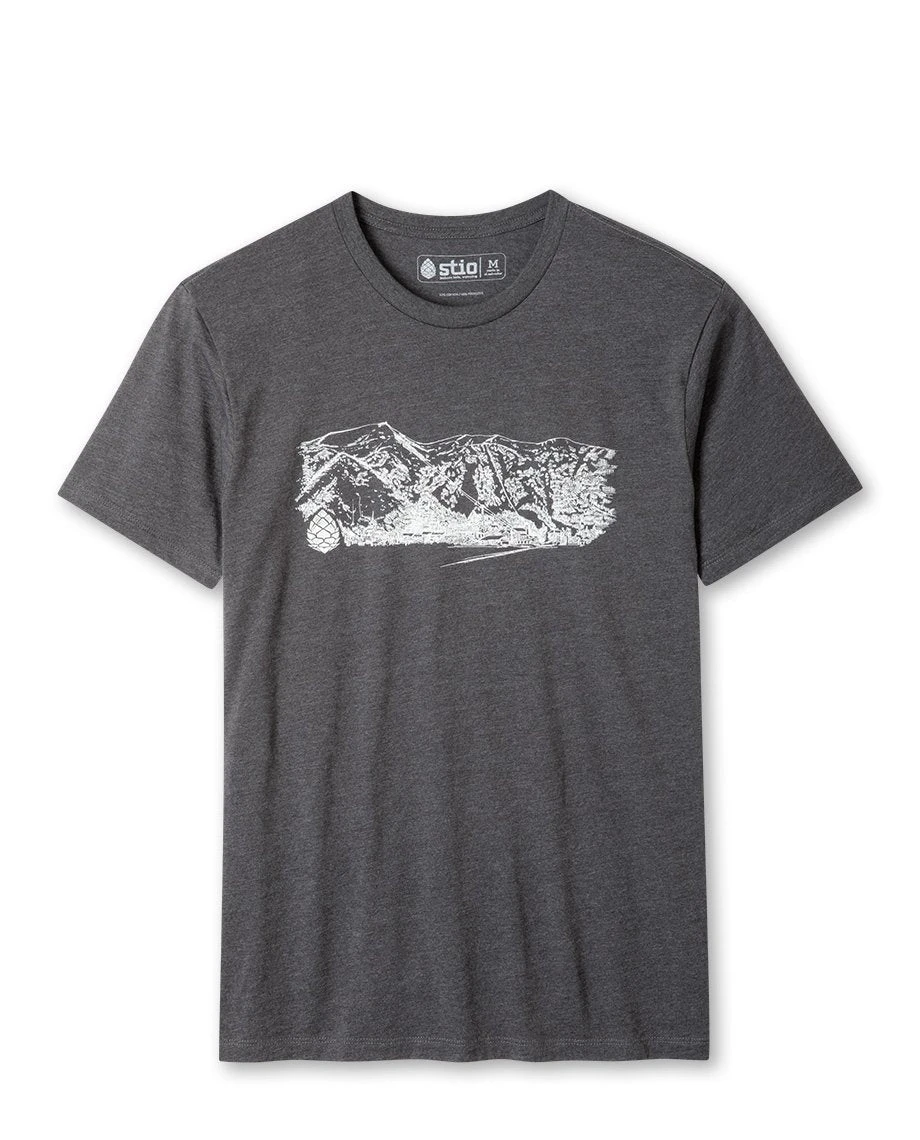 Mountain Towner Teton Village Tee STIO Mountain Towner Teton Village Tee -Stio Activewear Unisex Mountain Towner Teton Village Charcoal Heather