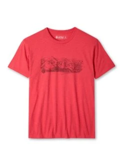 STIO Mountain Towner Teton Village Tee 4 STIO Mountain Towner Teton Village Tee -Stio Activewear Unisex Mountain Towner Teton Village Red Heather