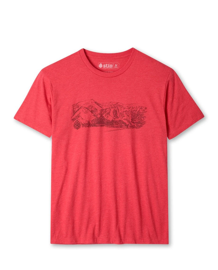 Mountain Towner Teton Village Tee STIO Mountain Towner Teton Village Tee -Stio Activewear Unisex Mountain Towner Teton Village Red Heather