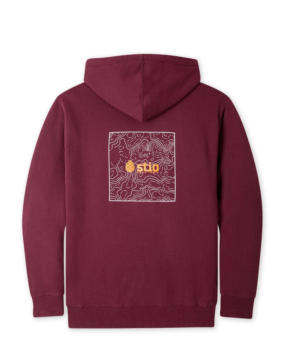 Navigator Hoodie STIO Navigator Hoodie -Stio Activewear Unisex Navigator Hoodie Maroon Back