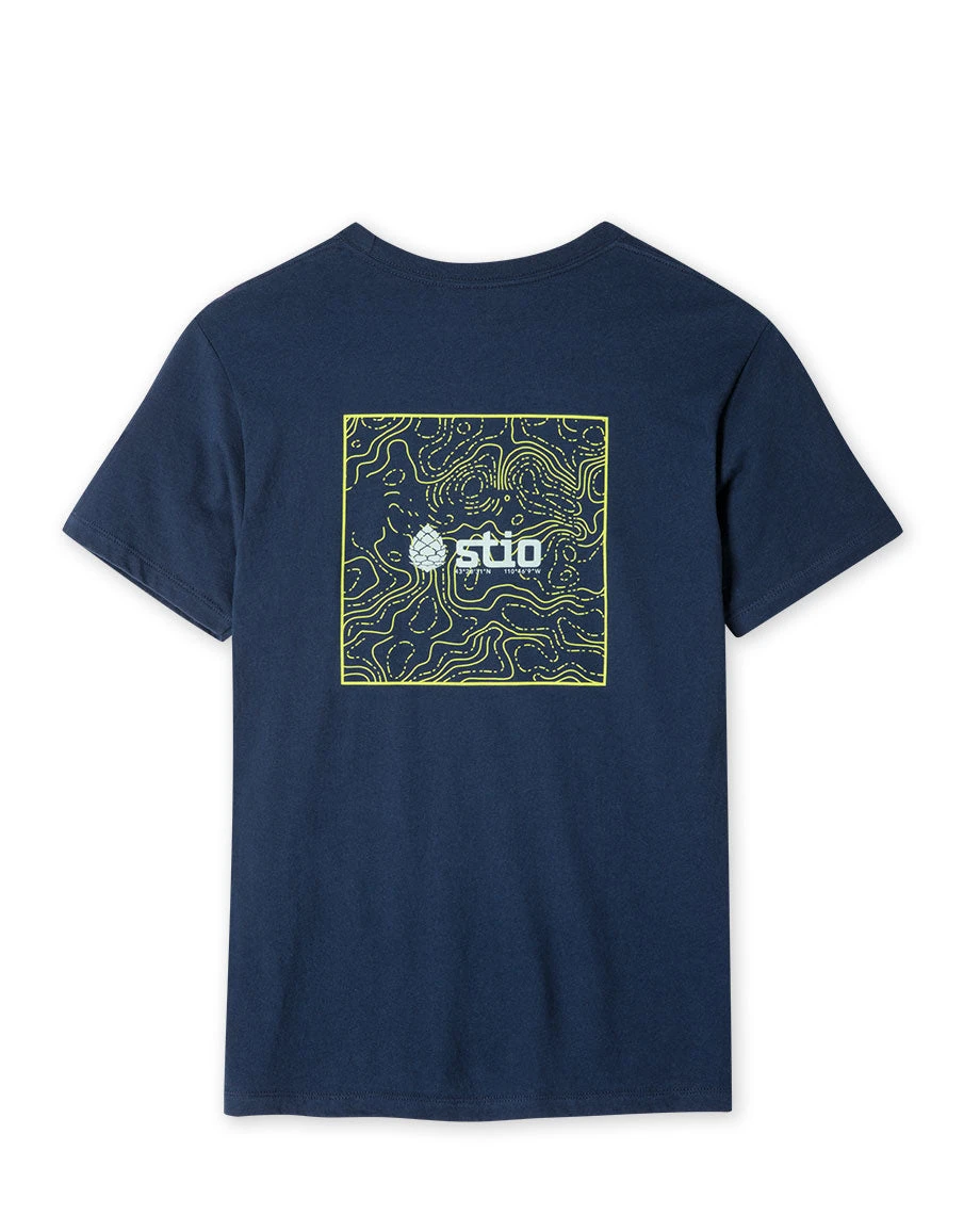 Navigator Tee STIO Navigator Tee -Stio Activewear Unisex Navigator Tee Navy Back