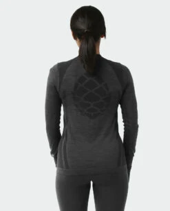 STIO Women's Basis Seamless Tech Crew -Stio Activewear W Full Range Seamless Crew Boundary Black Heather 3 222bc119 5db0 457a ab0b d1a7ebd5cb80