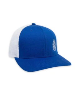 STIO Whitebark Pinecone Trucker -Stio Activewear Whitebark Pinecone Trucker Hat Royal White Side New